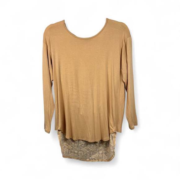 Bardot Tops - Bardot Women's Blouse Long Sleeve Pink With Lace Back